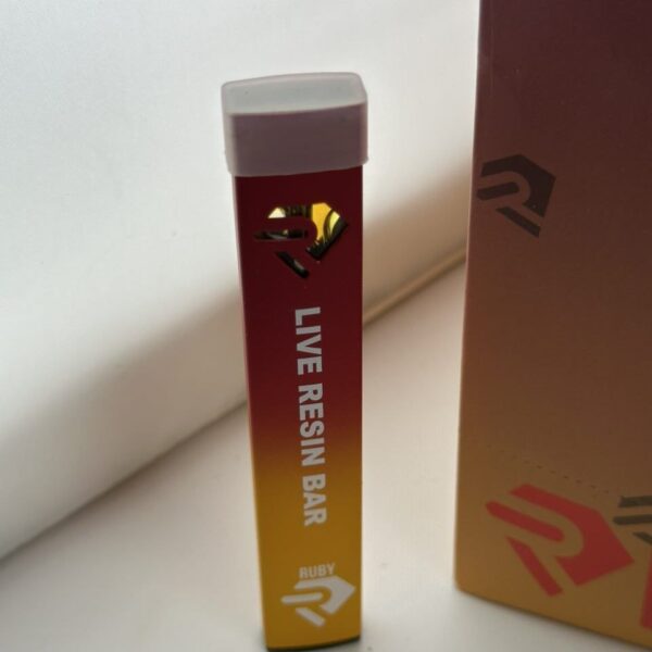 ruby 1g live resin bar thc disposable