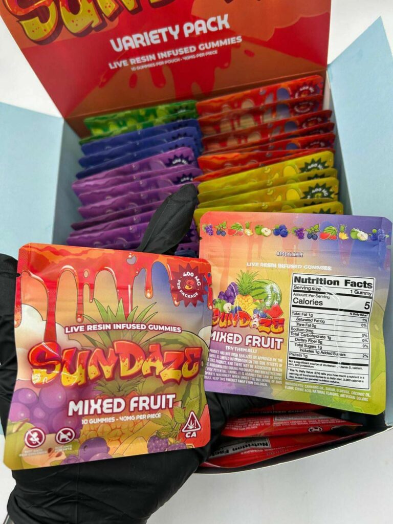Sundaze Live Resin Infused Gummies